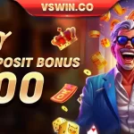 daily first deposit bonus of P200 at vswin casino games now!